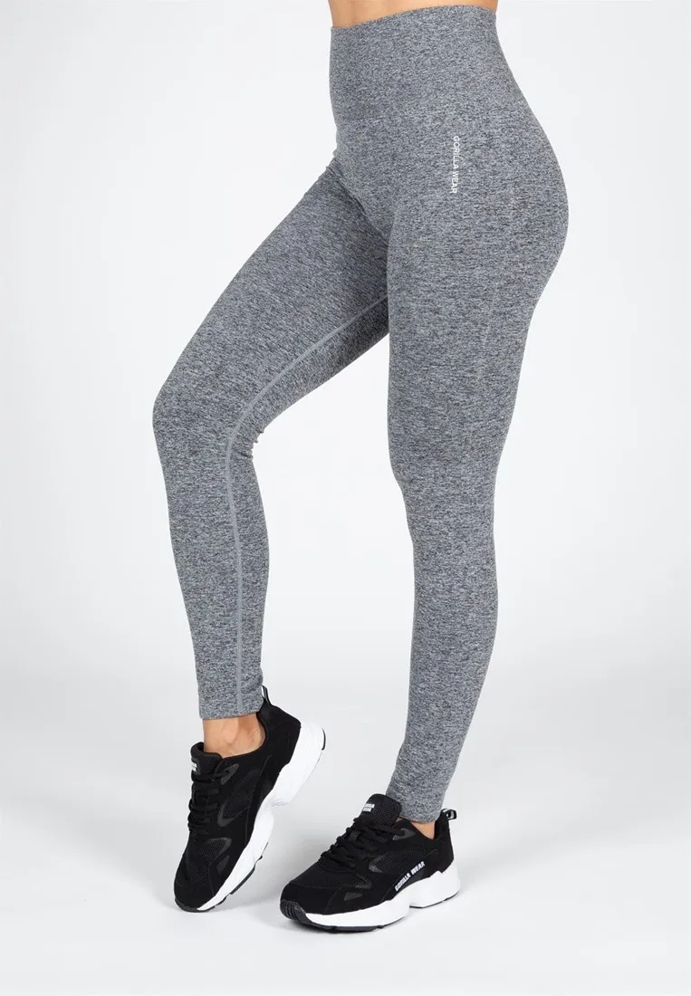 Quincy Seamless Leggings - Gray Melange - XS/S Gorilla Wear