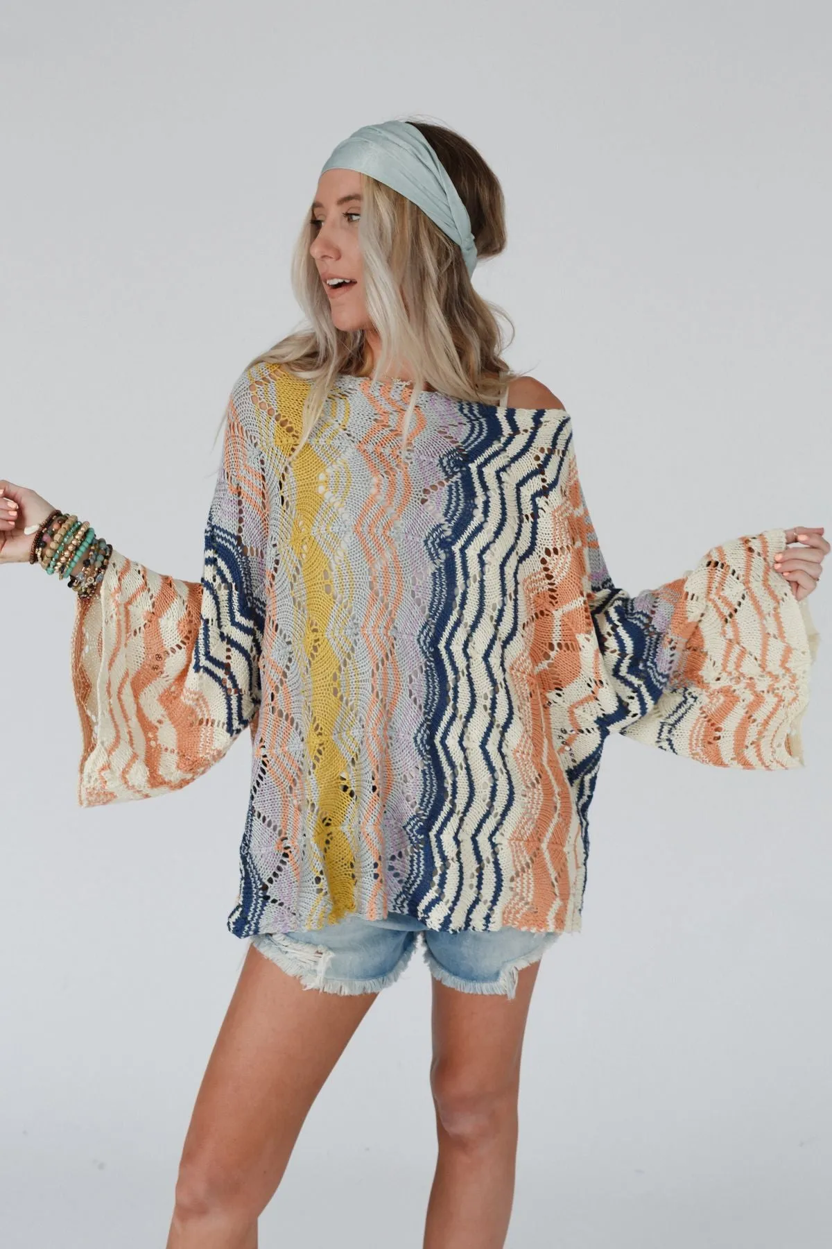 Rainbow Shores Knit Sweater - Multi