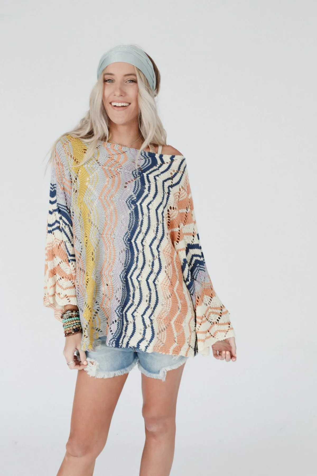 Rainbow Shores Knit Sweater - Multi