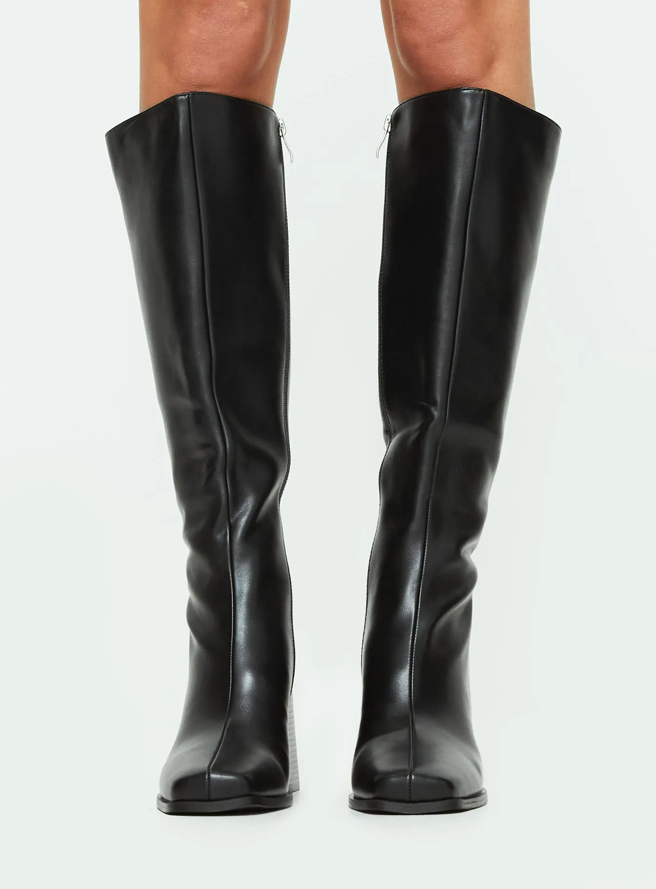 Renzo Knee High Boots Black