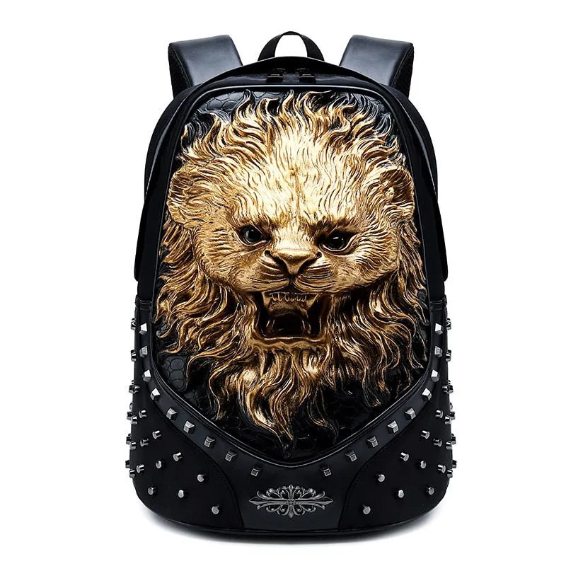 “Rock Fusion” 3D Embossed Backpack Collection