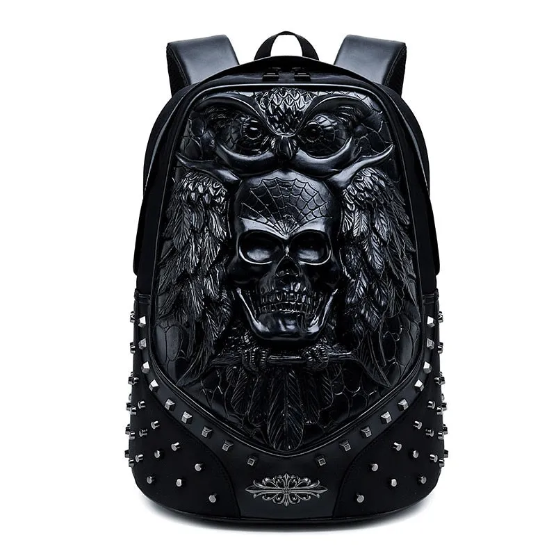 “Rock Fusion” 3D Embossed Backpack Collection