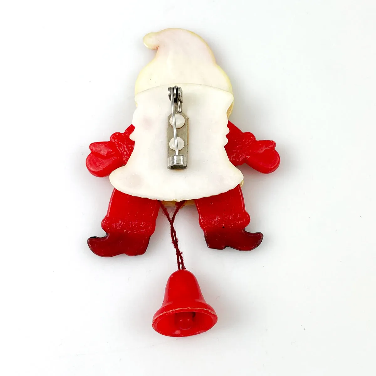 Santa Claus Pull String Puppet Pin Christmas