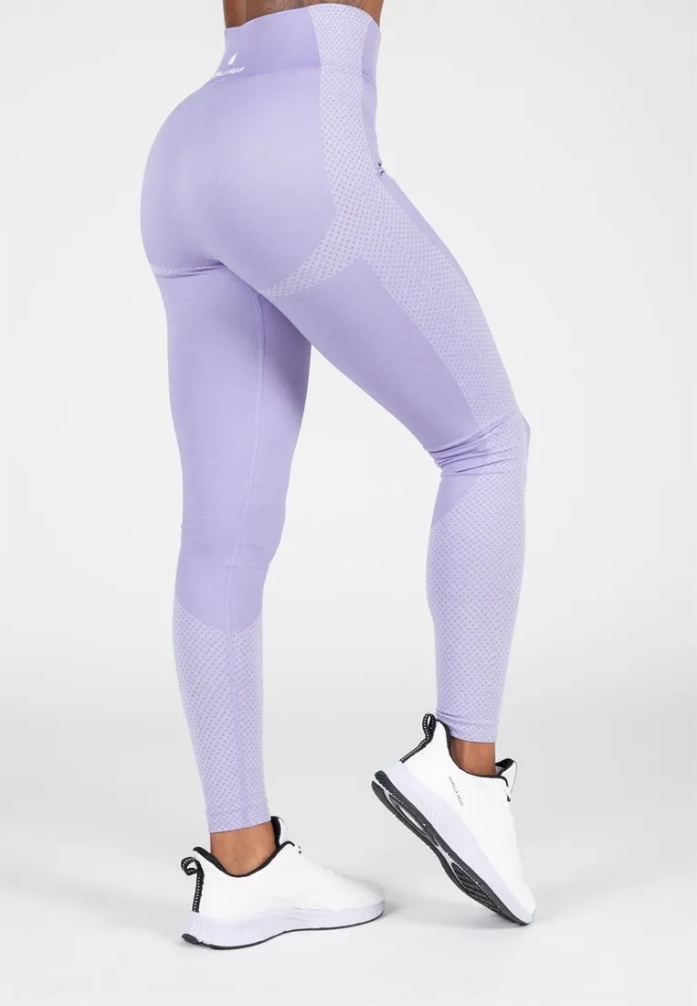 Selah Seamless Leggings - Lilac - S/M Gorilla Wear