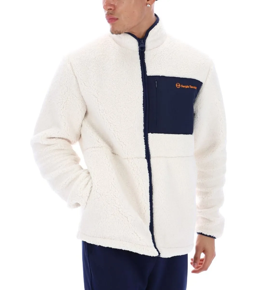 Sergio Tacchini Whitman Borg Fleece Jacket Gardenia Maritime