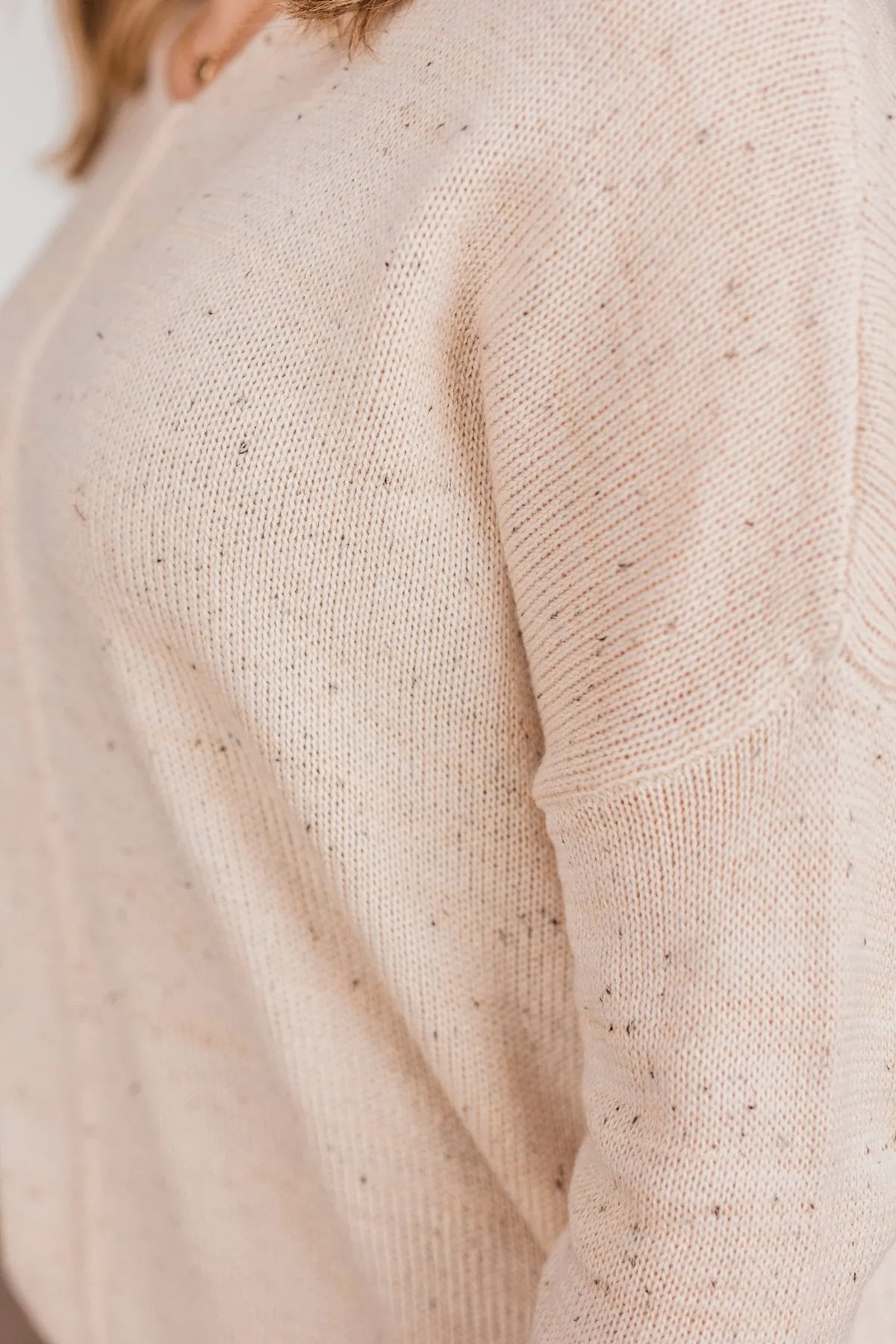 Sheer Delights Knit Sweater- Oatmeal