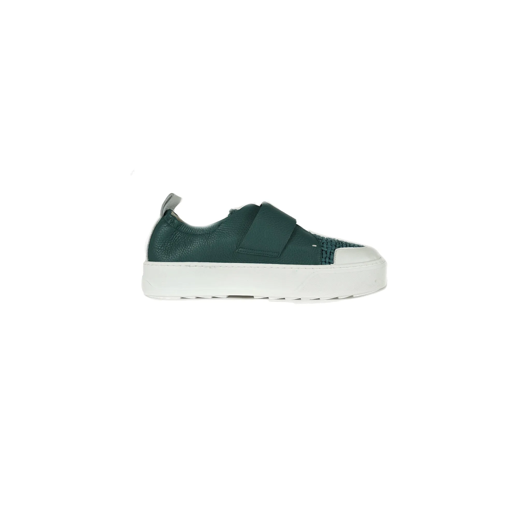 Sneaker Intreccio Uncinetto Teal