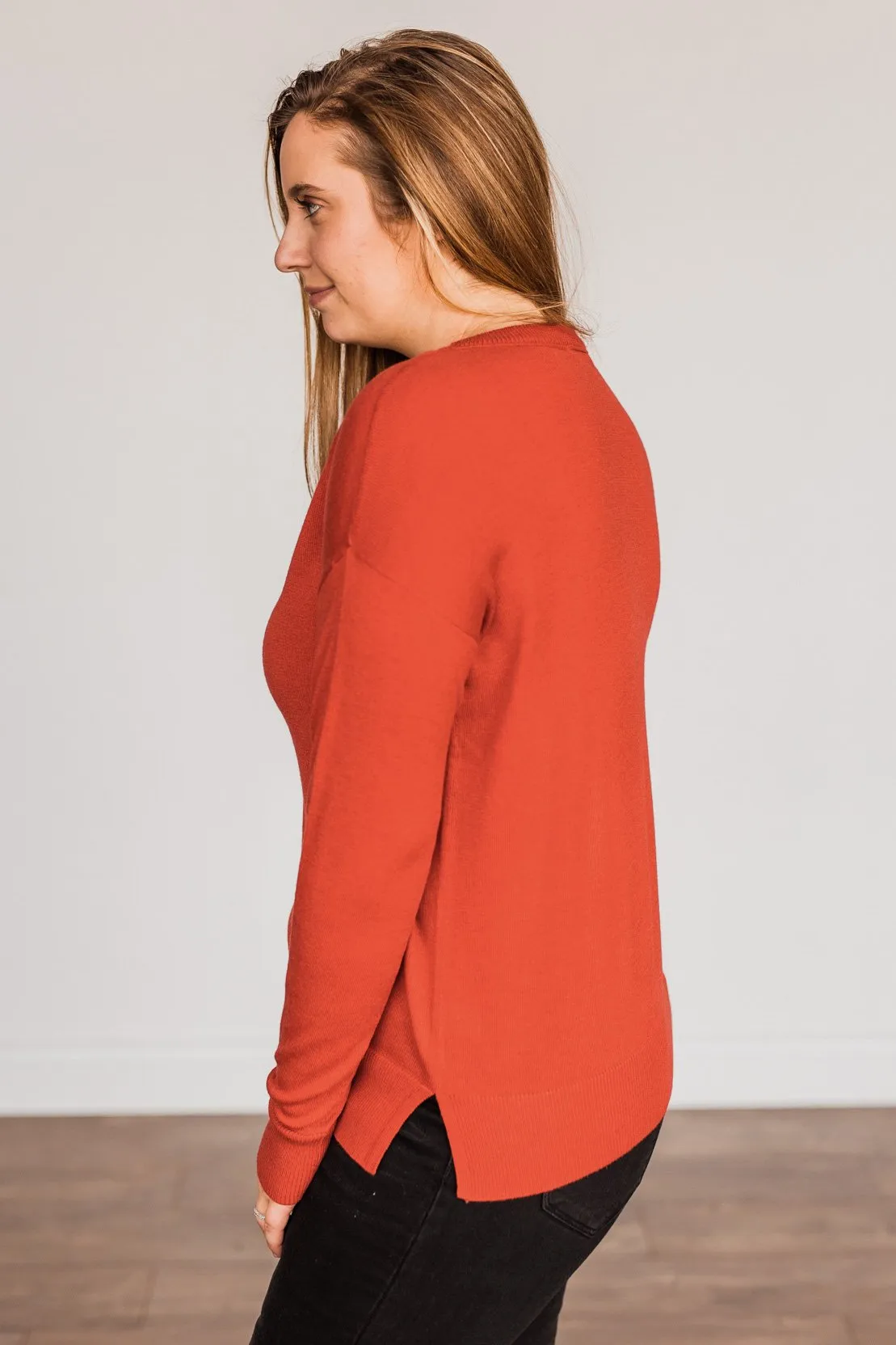 Sparks Flying Knit Sweater- Red