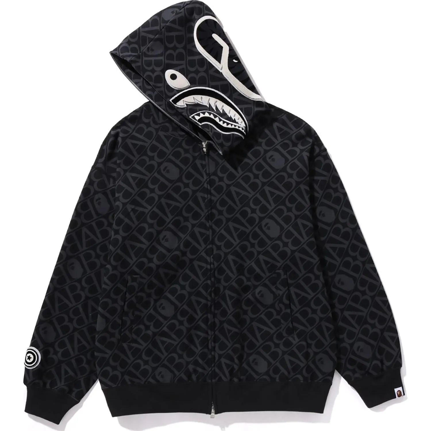 SPORT MONOGRAM SHARK HOODIE MENS