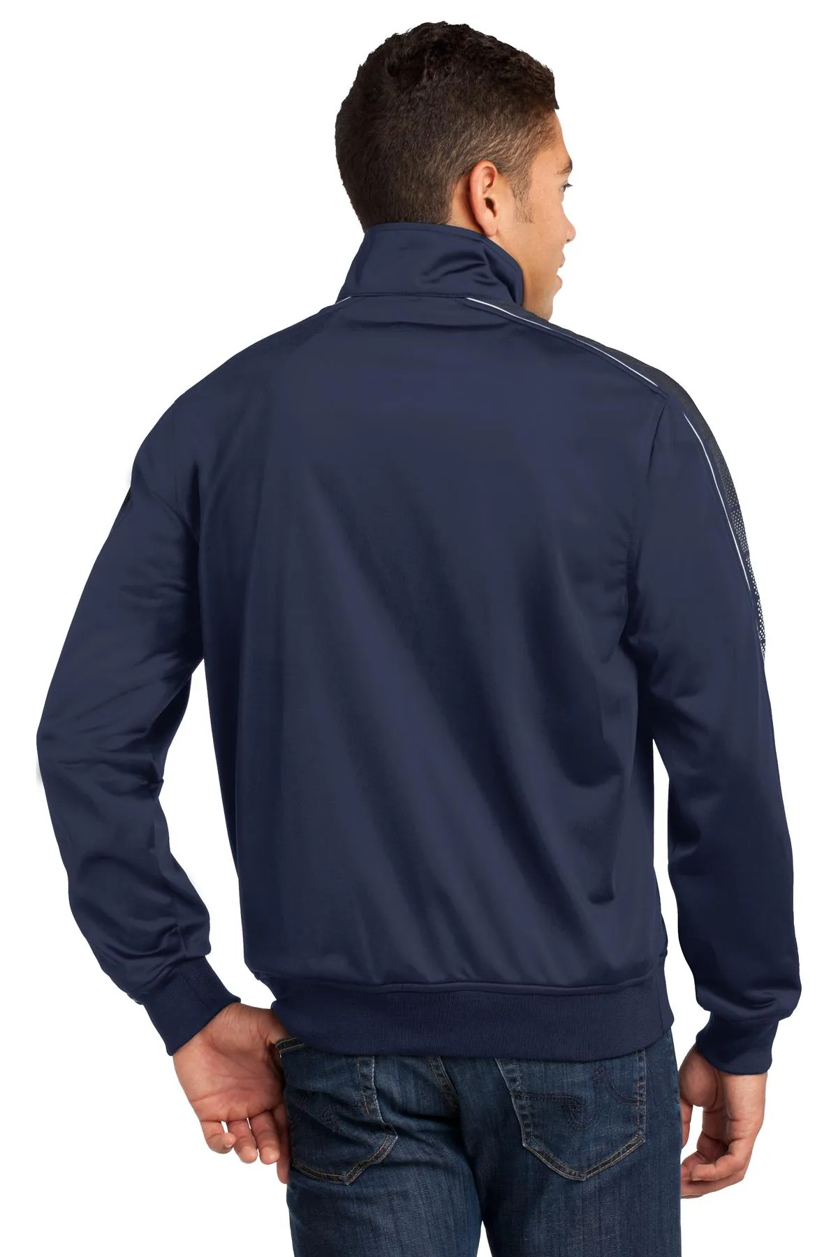 Sport-Tek Men's Dot Sublimation Tricot Track Jacket. JST93