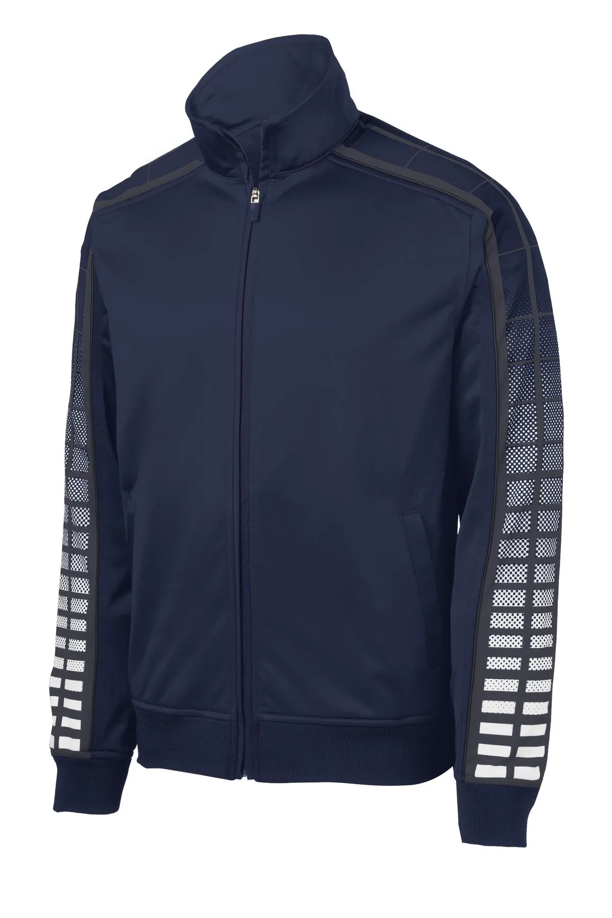 Sport-Tek Men's Dot Sublimation Tricot Track Jacket. JST93