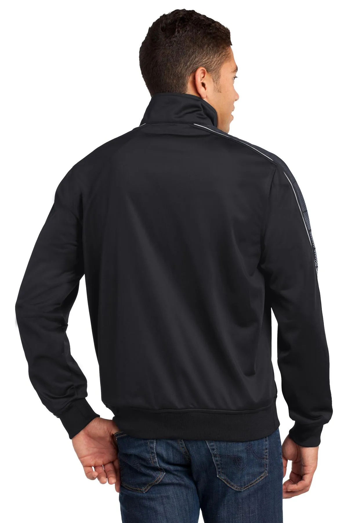 Sport-Tek Men's Dot Sublimation Tricot Track Jacket. JST93