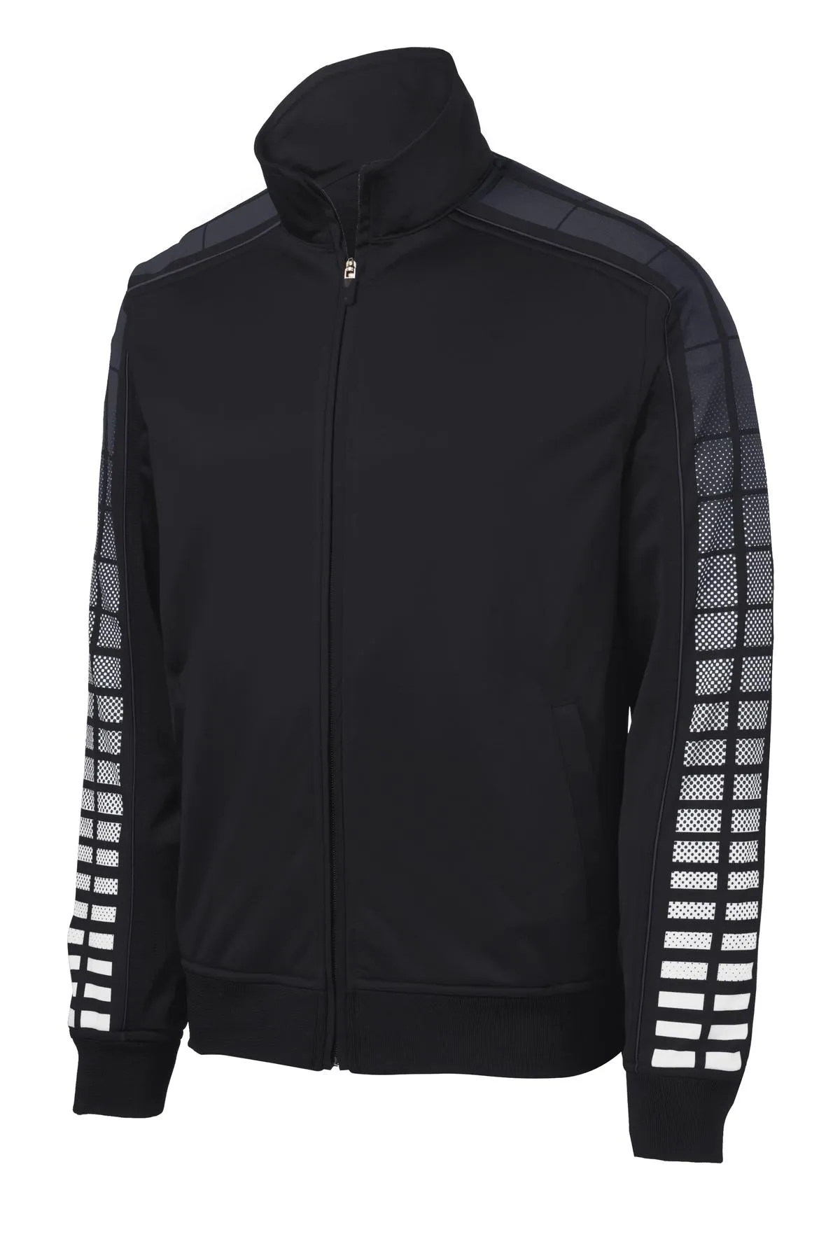 Sport-Tek Men's Dot Sublimation Tricot Track Jacket. JST93