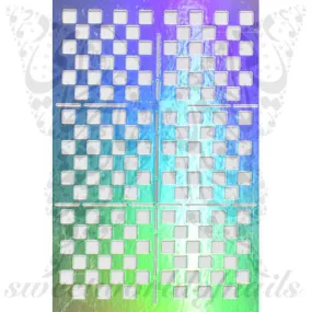 Square Nail Vinyls Nail Art Stencil Stickers /2 Sheets