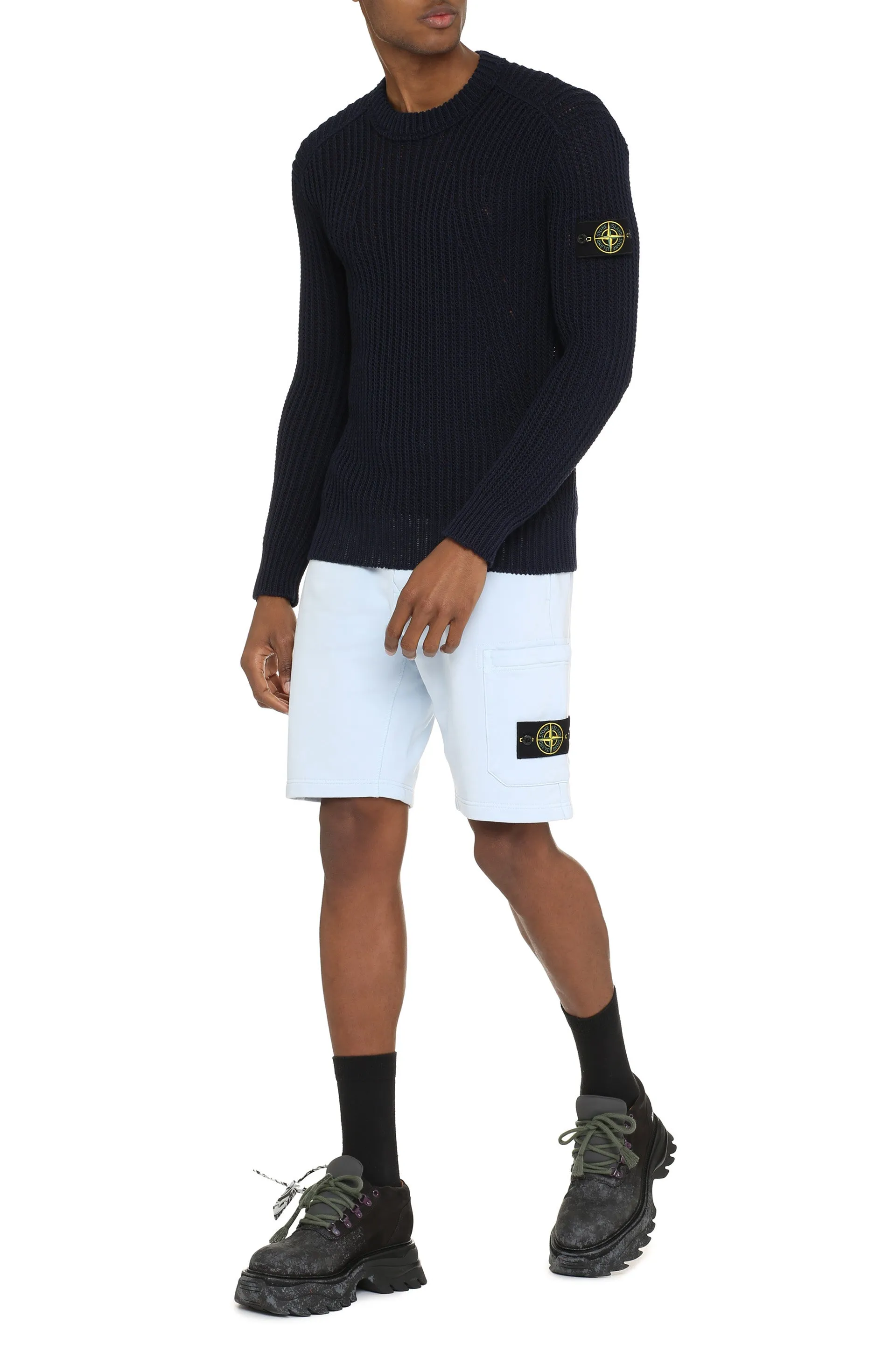 Stone Island Ribbed Knit Sweater