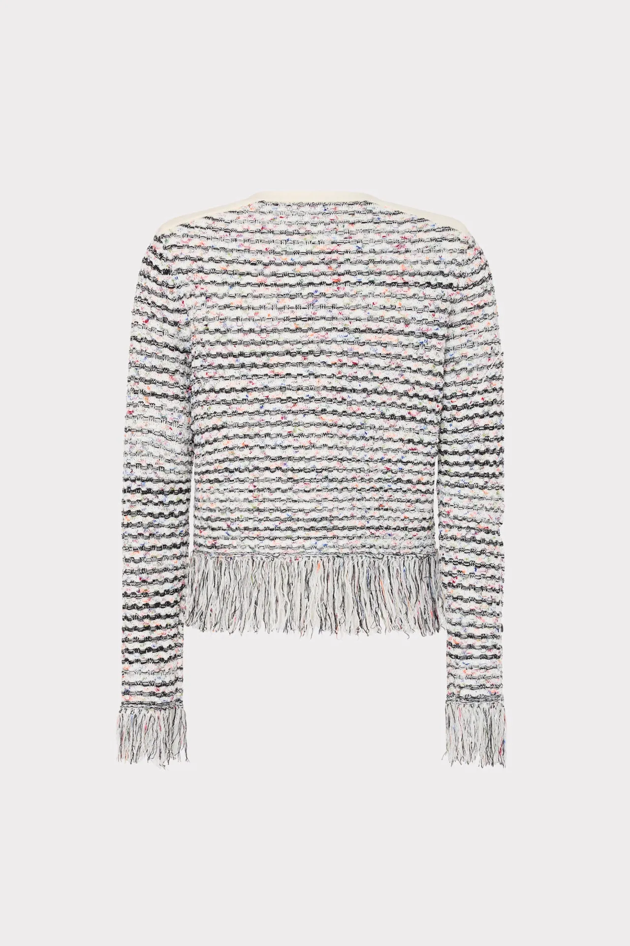 Textured Fringe Cardigan Jacket