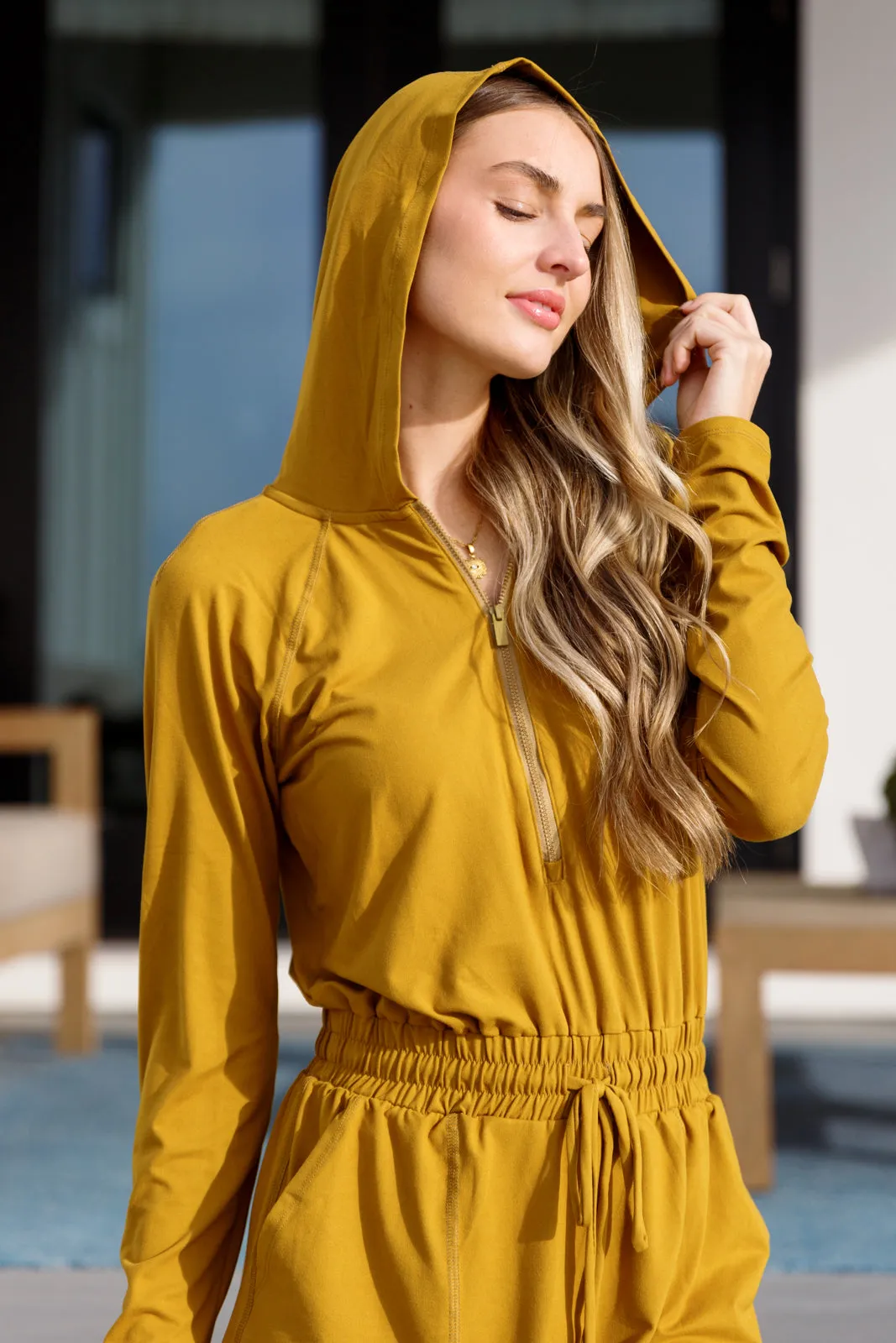 Tinsley Long Sleeve Hoodie Romper