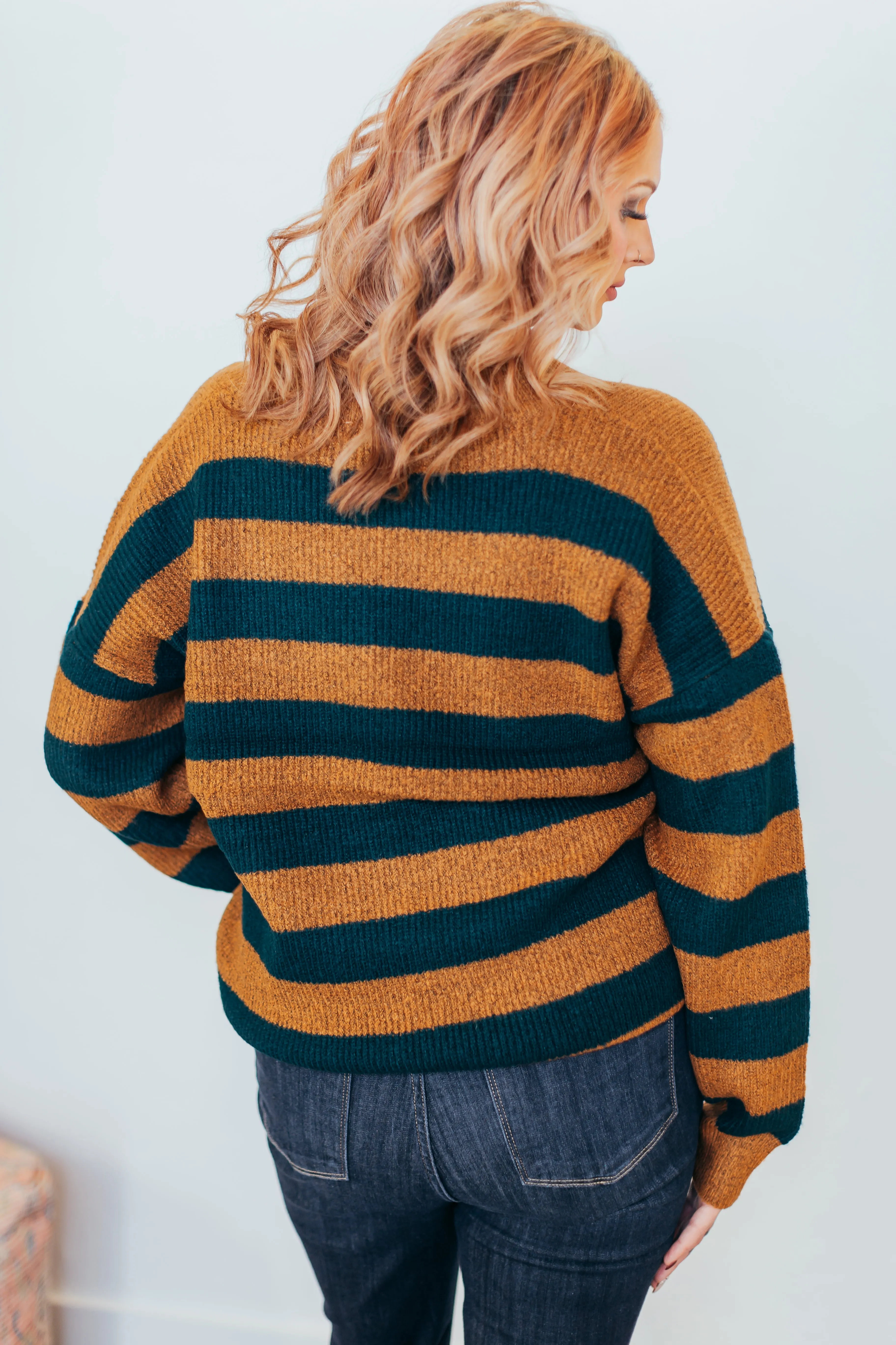 Too Cute Oversized Striped Sweater