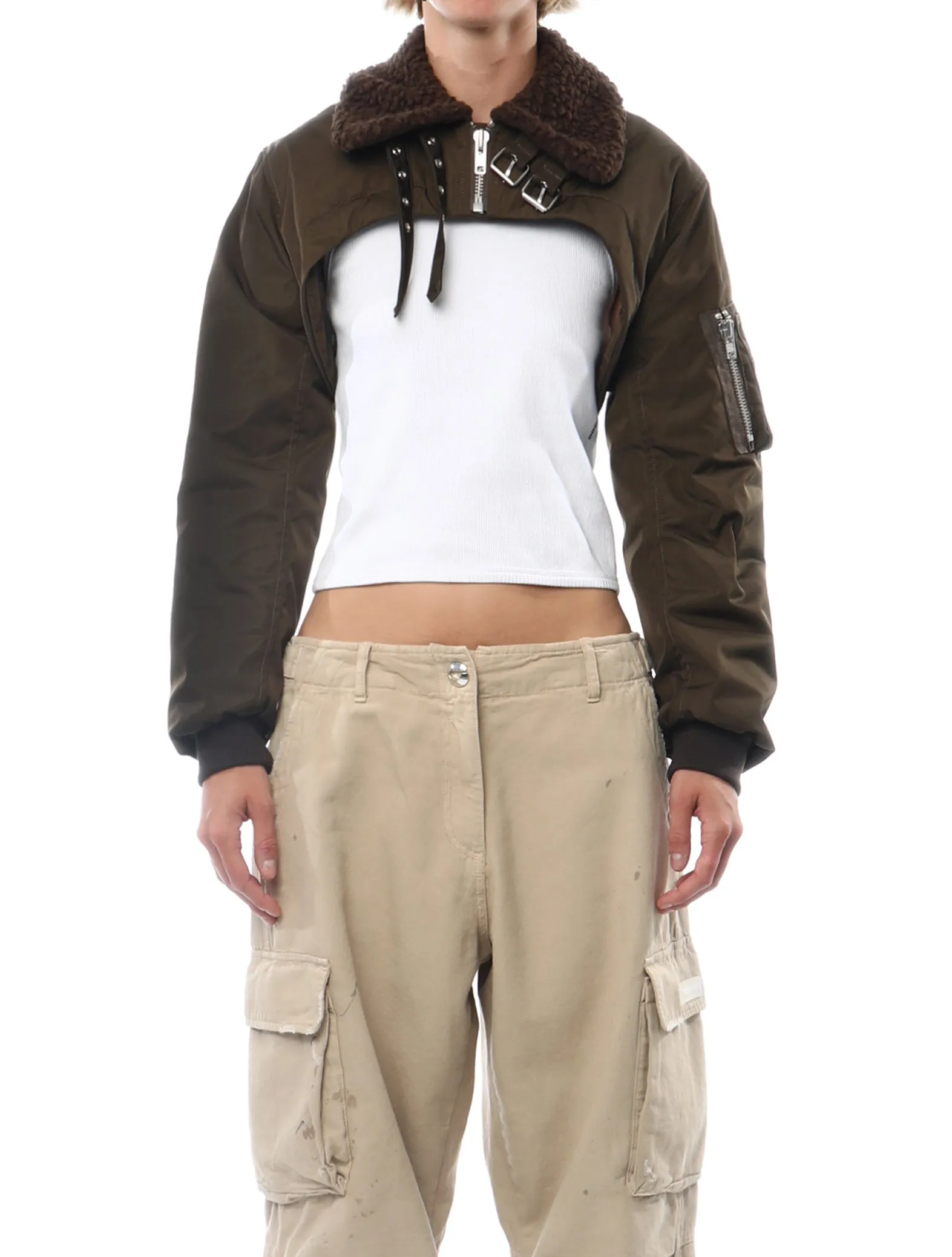 Vaquera Cropped Flight Jacket