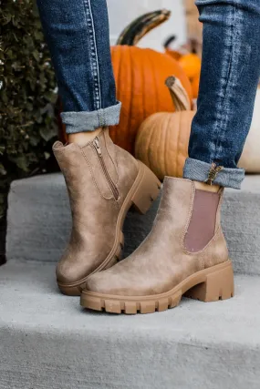 Very G Zoe Boots- Taupe