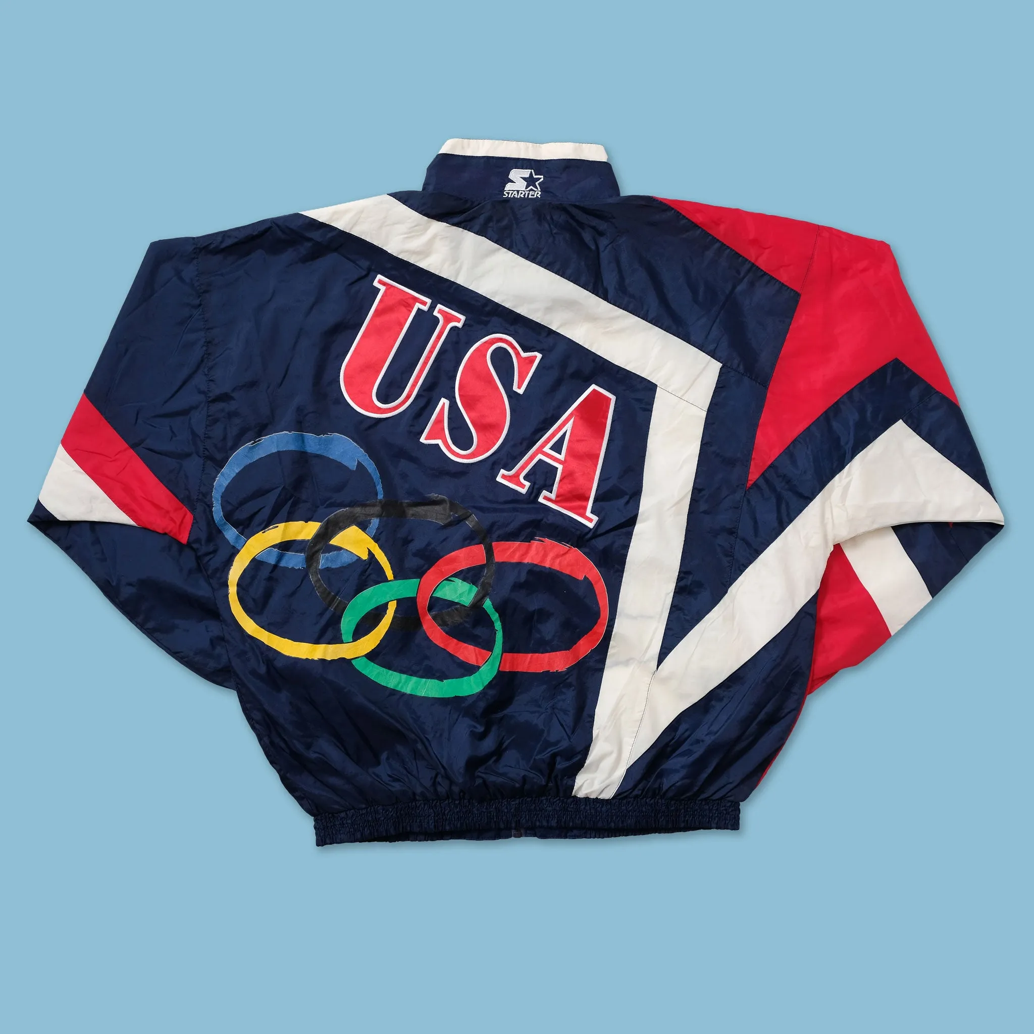 Vintage Starter Olympics Team USA Track Jacket Large