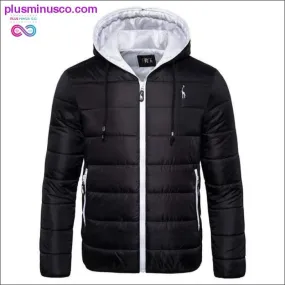 Waterproof Winter Jacket Men Hoodied Parka Men Warm Winter