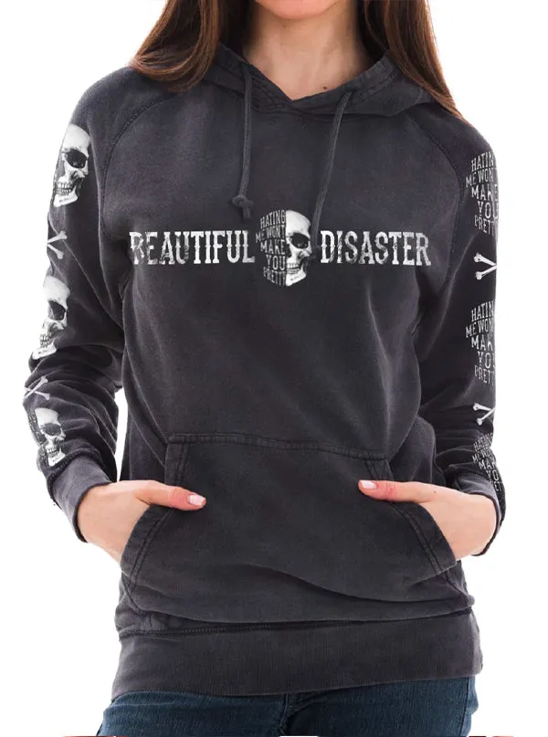 Women's Hating Me Skull Hoodie