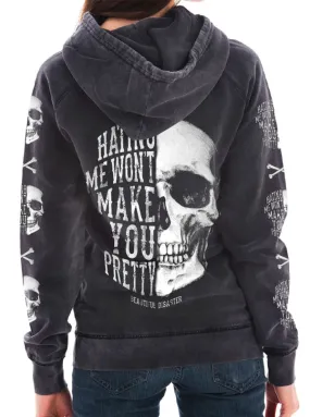 Women's Hating Me Skull Hoodie