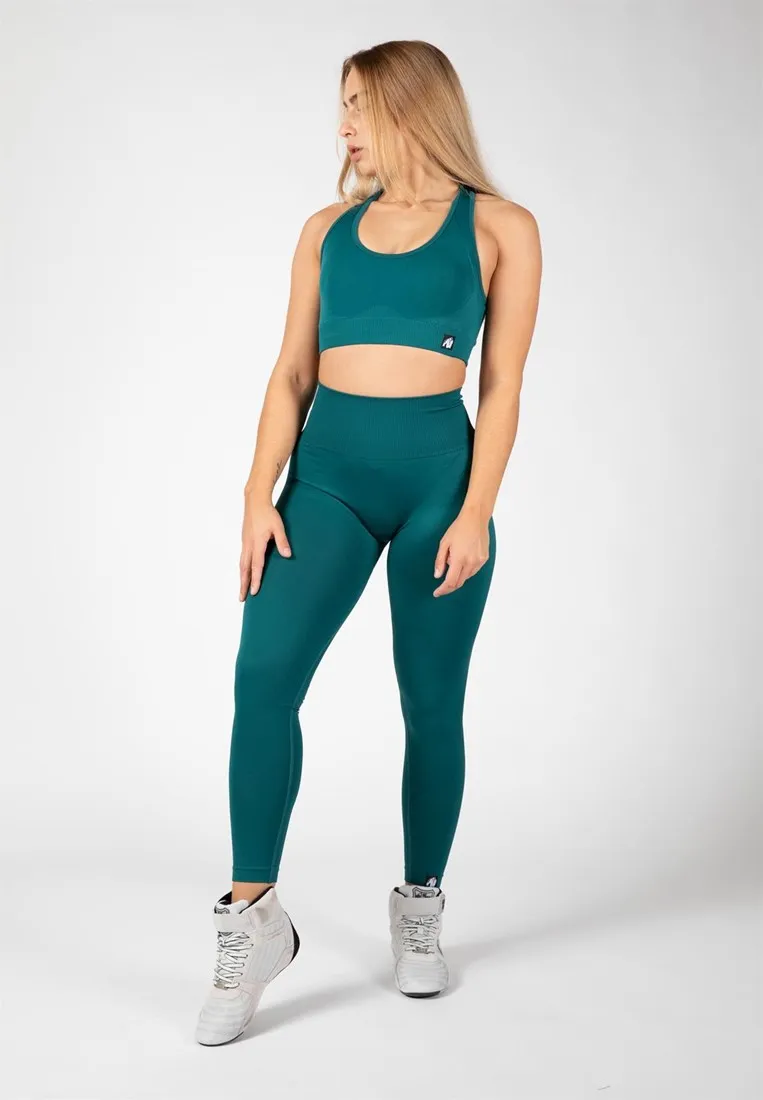 Yava Seamless Leggings - Green - S/M Gorilla Wear