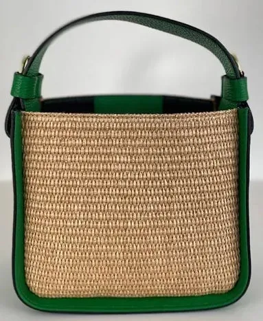 Zazi Raffia Leather Bag