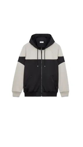 Zip-Up Hoodie - NOIR PERLE